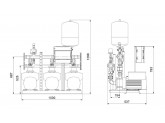 Установка повышения давления Grundfos HYDRO MULTI-E 3 CME15-2