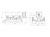 Установка повышения давления Grundfos HYDRO MULTI-E 3 CRE3-02