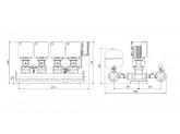 Установка повышения давления Grundfos HYDRO MULTI-E 4 CRE15-5