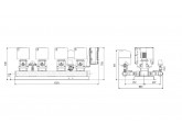 Установка повышения давления Grundfos HYDRO MULTI-E 4 CRE3-04