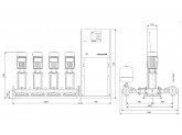 Установка повышения давления Grundfos HYDRO MPC-S 4 CR 64-2