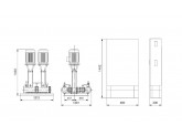 Установка повышения давления Grundfos HYDRO MX 1/1 2CR90-1
