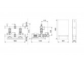 Установка повышения давления Grundfos HYDRO MX 1/1 NB80-160/161