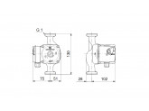 Насос циркуляционный Grundfos UPS 15-30 130