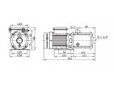 Многоступенчатый горизонтальный насос VANDJORD VCM 4-4C A-R-C-E